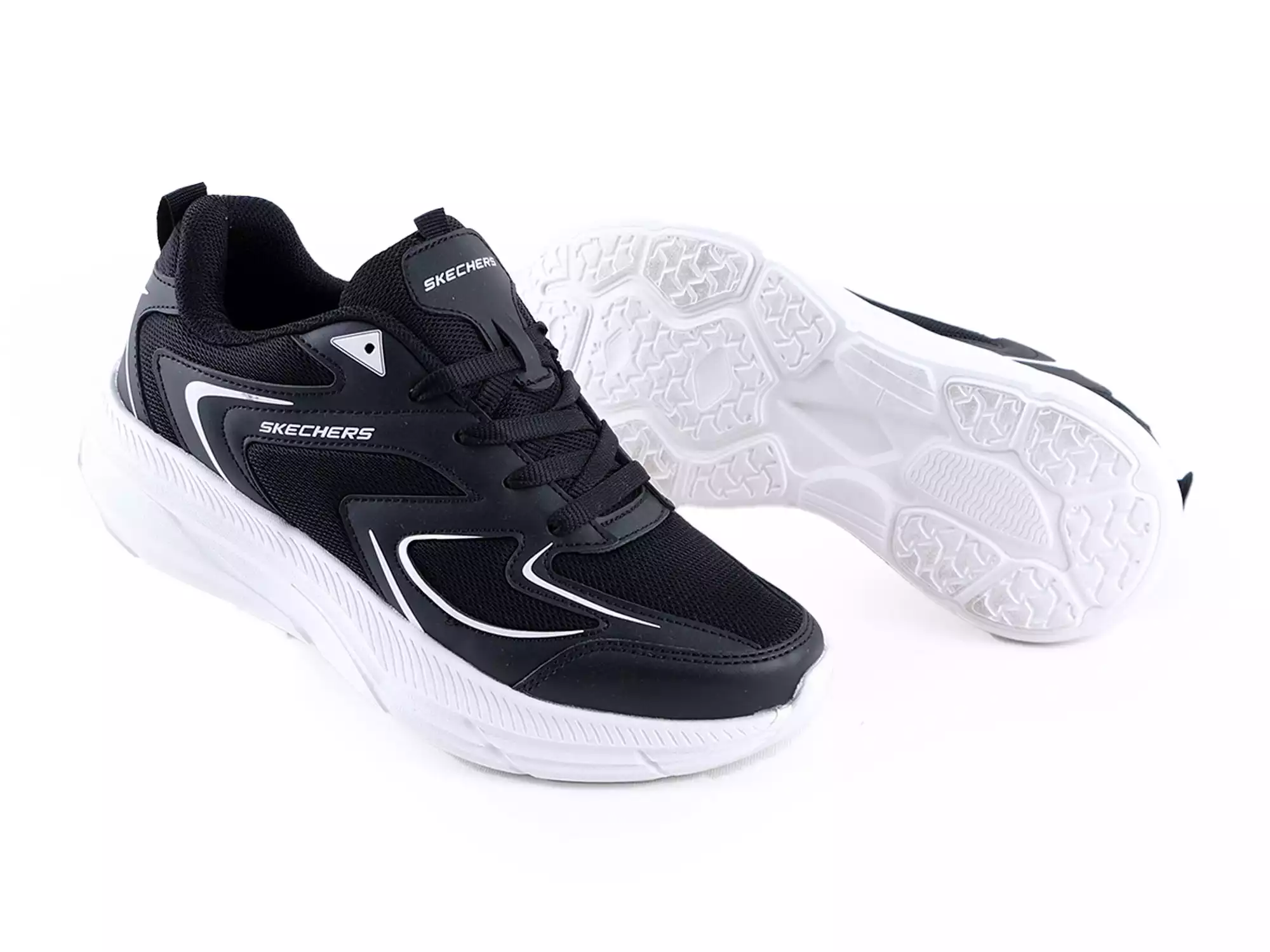 SKECHERS SİYAH BEYAZ KADIN ÇOCUK SPOR AYAKKABI